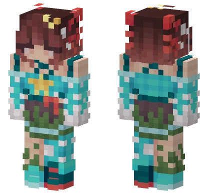 Rowan Aqua Apples Mayhem Minecraft skin