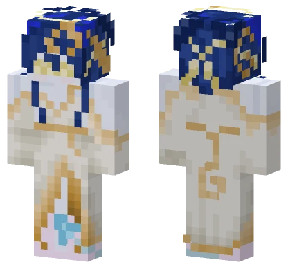 Royal Blue and Gold Robes Minecraft skin