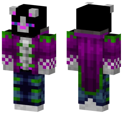 Royal Ender Leopard Mage Minecraft skin