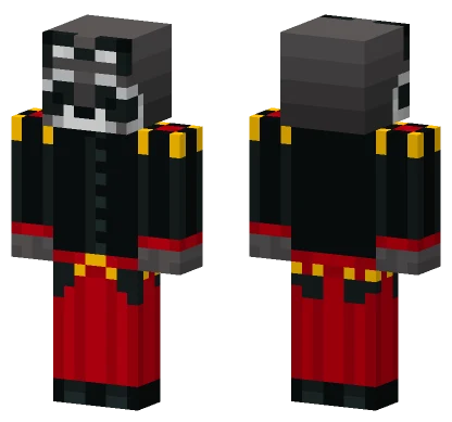 Royal Raccoon Red Minecraft skin