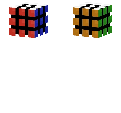 Rubix Cube Head Minecraft skin