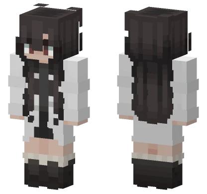 Ruby Red Girl Minecraft skin
