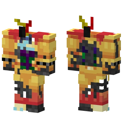 Ruined Glamrock Freddy Revamp Minecraft skin