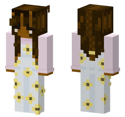 Running Through Sunflowers 2 Minecraft skin