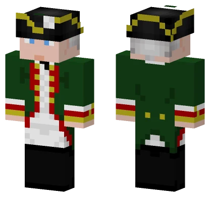 Russian Officer 7 Years War Minecraft skin