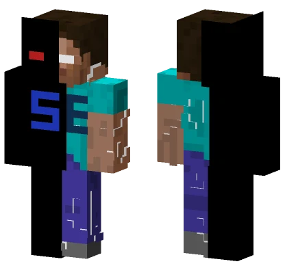 S E Letter Herobrine Minecraft skin