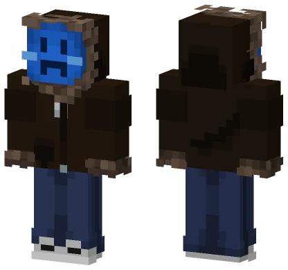 Blue Faced Party Pooper Minecraft skin