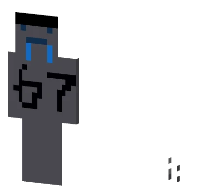 Sad Blue Face Minecraft skin