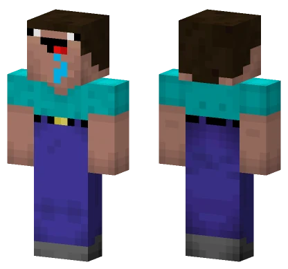 Sad Blue Jumpsuit Minecraft skin