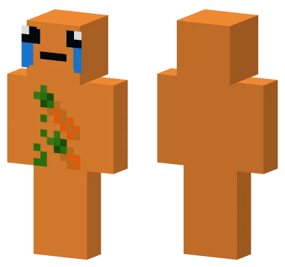 Sad Carrot Man Minecraft skin