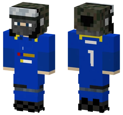 Safas Blue Outfit Minecraft skin