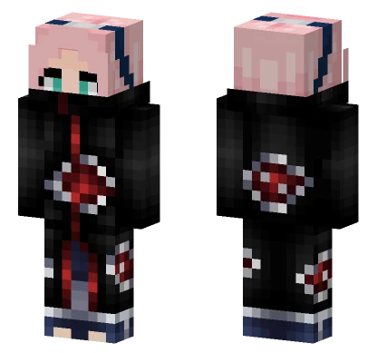 Sakura Akatsuki Minecraft skin