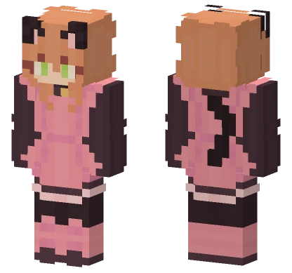 Sakura Cat RCE Minecraft skin