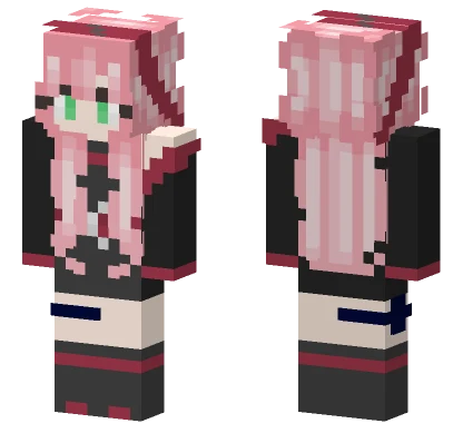 Sakura Haruno X Sarada Uchiha Minecraft skin