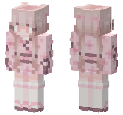 Sakura Kimono Girl Minecraft skin