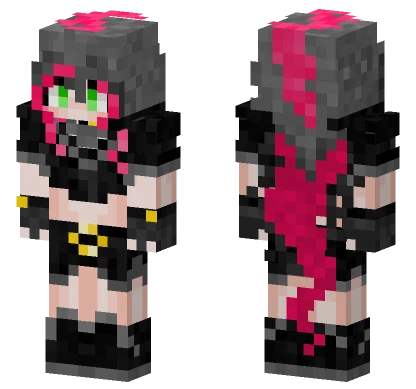 Sakura Virtual Hero Hooded Minecraft skin