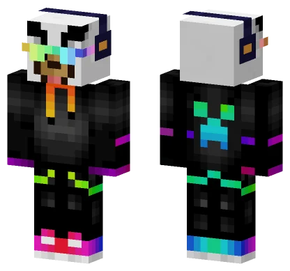 Sam Rainbow Creeper Minecraft skin