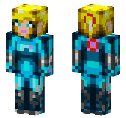 Samus Aran Zero Suit Minecraft skin