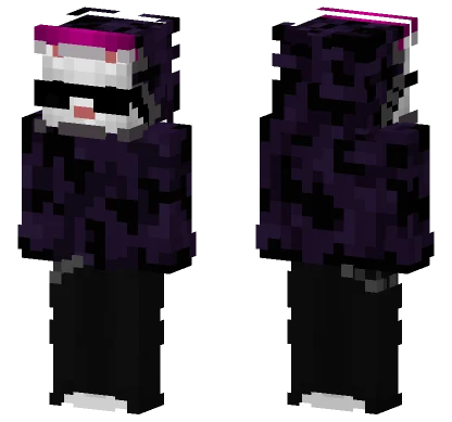 Sanconejo Con Buso Violeta Y Minecraft skin