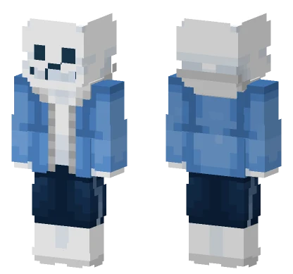 Sans Deltarune Minecraft skin