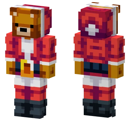 Santa Bear Hive Style Minecraft skin