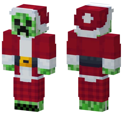 Santa Creeper Minecraft skin