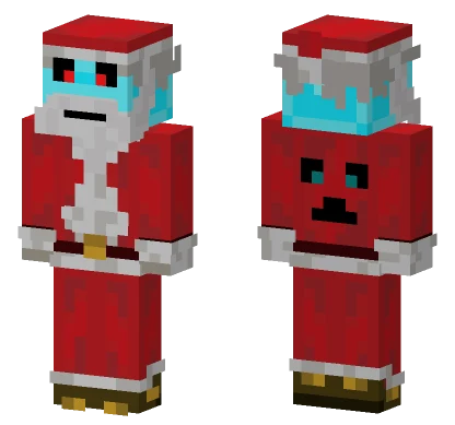 Santa Creeper Minecraft skin