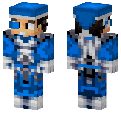 Santageta Azul Blue Minecraft skin