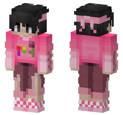 Sapnap Pink Parrots Minecraft skin