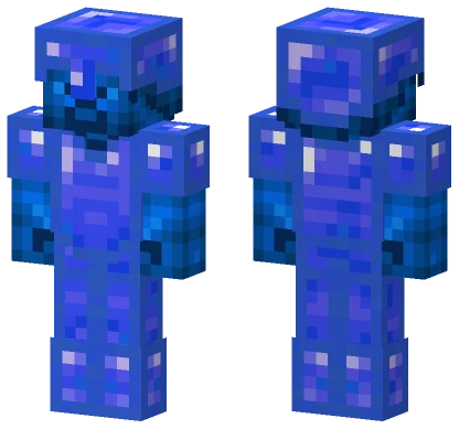 Sapphire Steve With Sapphire Armor Minecraft skin