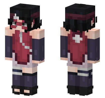Sarada Uchiha Minecraft skin