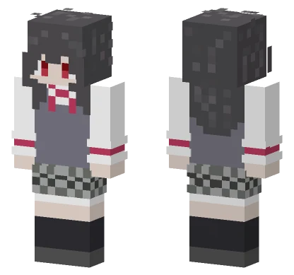 Satsuki Koto School Uniform Minecraft skin