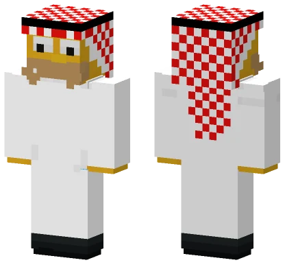 Saudi Homer Red Minecraft skin