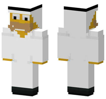 Saudi Homer White Minecraft skin