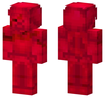 Scared Red Steve Minecraft skin