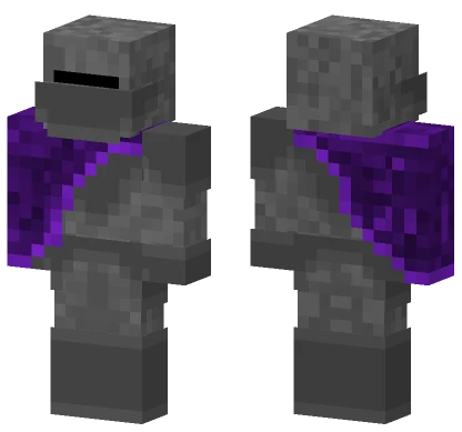 Scarfed Knight Purple Minecraft skin