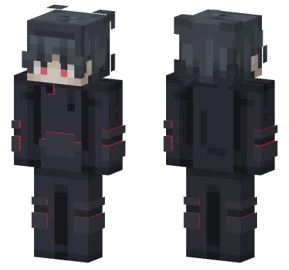 Scarlet Glow Effects Minecraft skin
