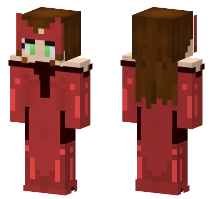 Scarlet Witch Hellfire Gala Minecraft skin