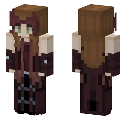 Scarlet Witch Wandavision Minecraft skin