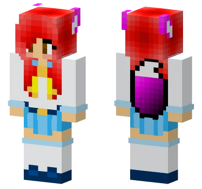 Scarlett S SM School Uniform Minecraft skin