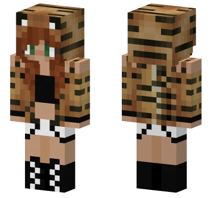 Scarlett Tiger Outfit Minecraft skin