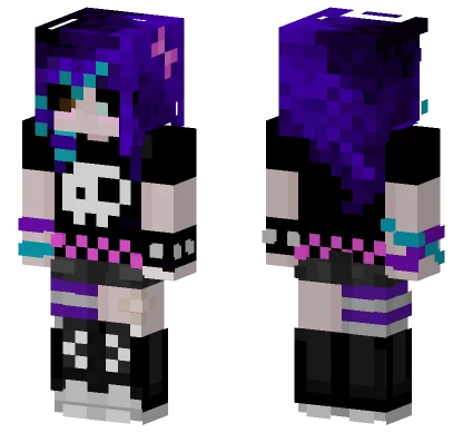 Scenemo Girl Minecraft skin