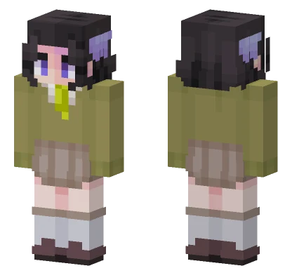 School Aoi Minecraft skin