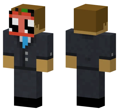 School Apple Suit Minecraft skin