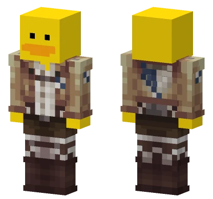 Scout Duck Attack Titan Minecraft skin