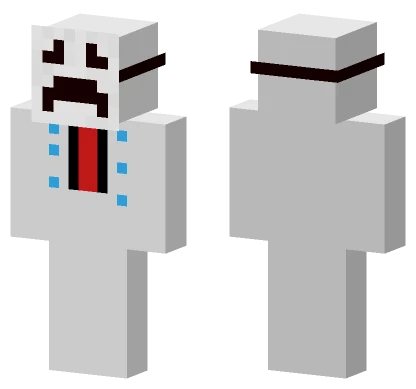 SCP 096 Crying Minecraft skin