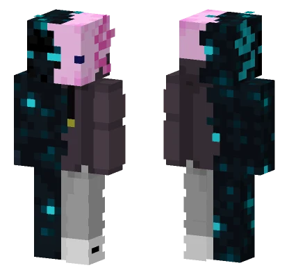 Sculk Axolotl Minecraft skin
