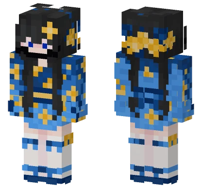 Sdadada Blue Kimono Minecraft skin