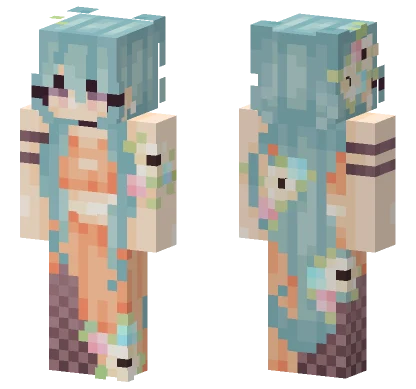 Sea Breeze Girl Minecraft skin