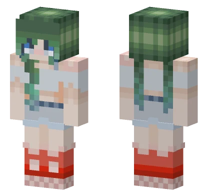 Sea Shells Girl Minecraft skin